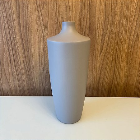 VASO GARRAFA ATENAS CINZA FOSCO GRANDE
