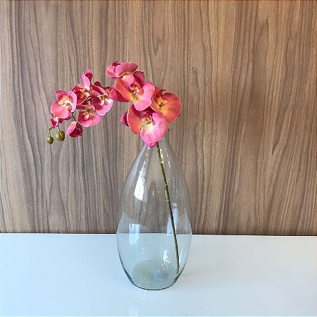 HASTE ORQUIDEA X10 ROSA COM AMARELO