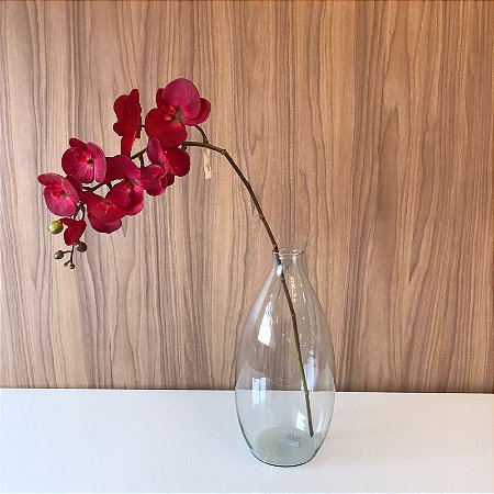 HASTE ORQUIDEA VERMELHA TOQUE REAL