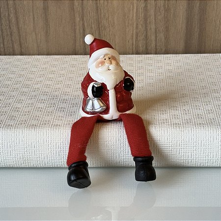 MINI ESCULTURA PAPI NORL COM SINO EM CERAMICA PERNINHAS
