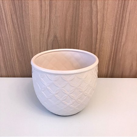 CACHEPOT GRANDE MARRAKESH BRANCO