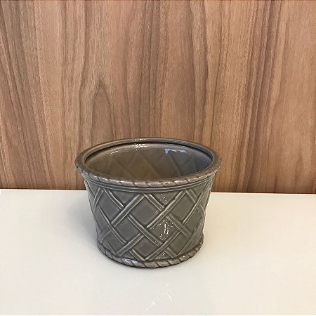 CACHEPOT CINZA PREMIUM