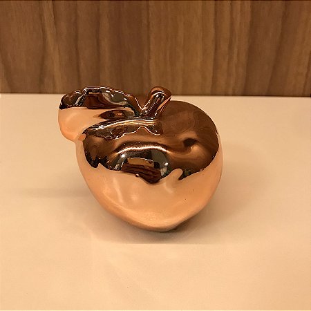 ESCULTURA MAÇA ROSE MINI