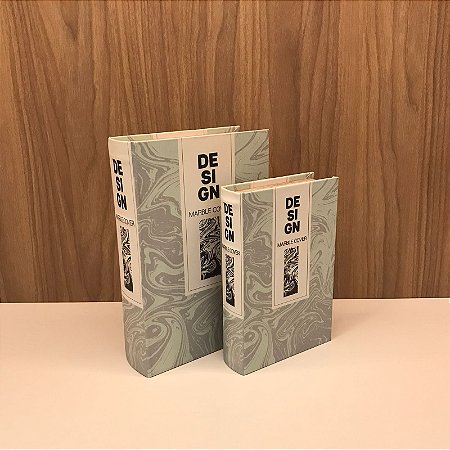 CONJUNTO 2 CAIXAS LIVROS  DESING