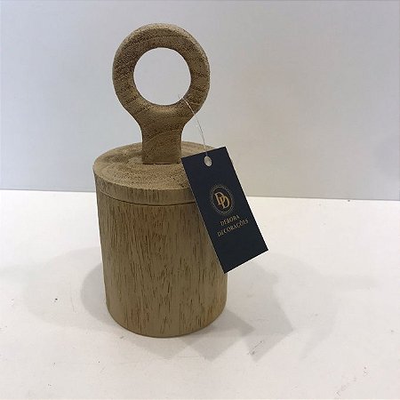 POTE EM POLIRESINA DE MADEIRA