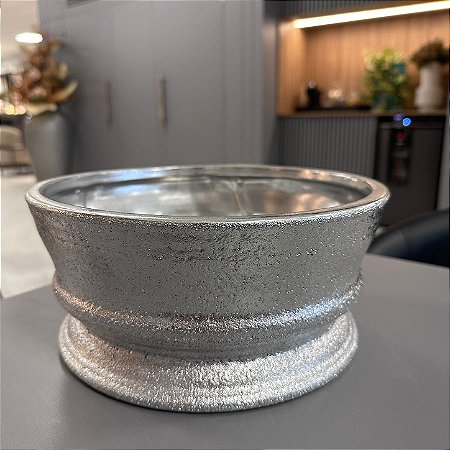 CENTRO DE MESA PRATA EM CERAMICA