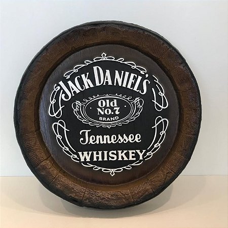BARRIL DECORATIVO KG GRANDE JACK DANIEL´S - 39X39CM