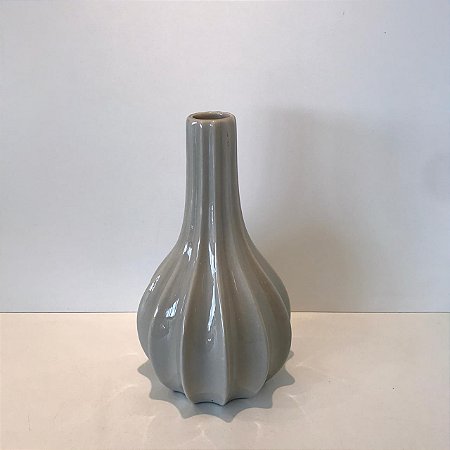 VASO ATLAS DE CERAMICA CINZA - GRANDE.