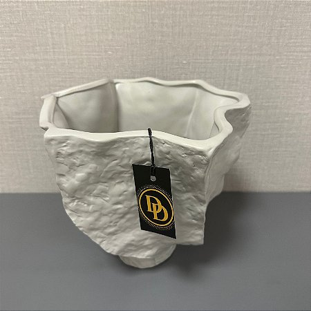 VASO DE CERAMICA OFF WHITE FOSCO  GRANDE