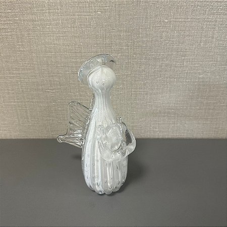 ANJO GABRIEL EM MURANO BRANCO