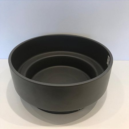 FLOREIRA DE CERAMICA CINZA - PEQUENA