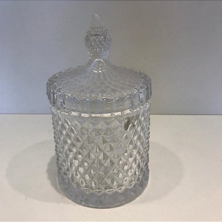 BOMBONIERE DE VIDRO GRANDE 19CM