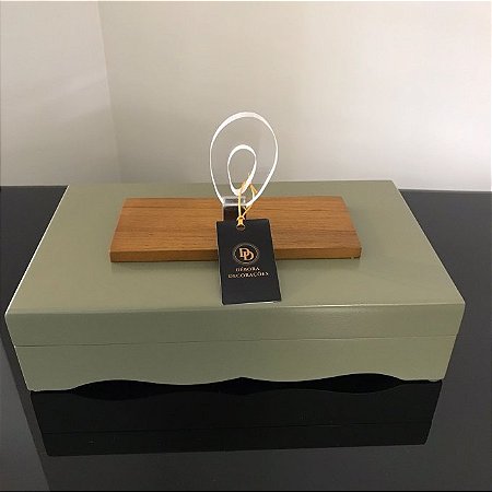 CAIXA EM RESINA LINDOIA VERDE