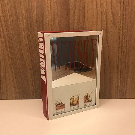 CAIXA LIVRO ESPELHADA WHISKI MÉDIA