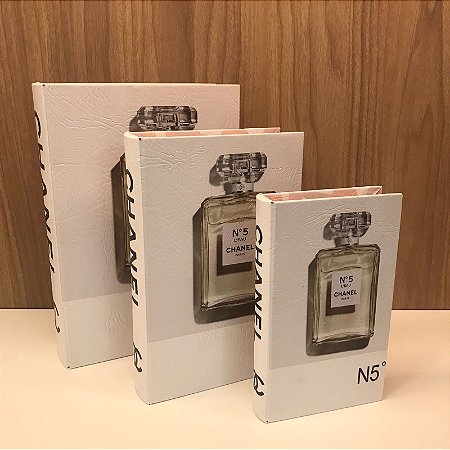 TRIO CAIXAS LIVRO CHANEL