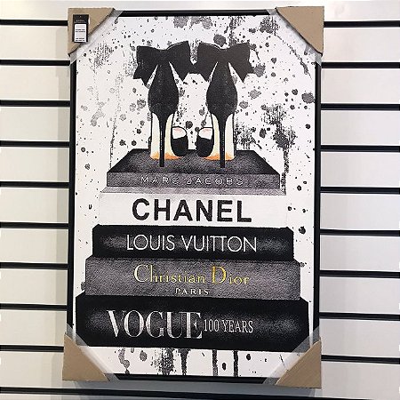 QUADRO TELA EM CANVA LIVROS 90CM X 20CM