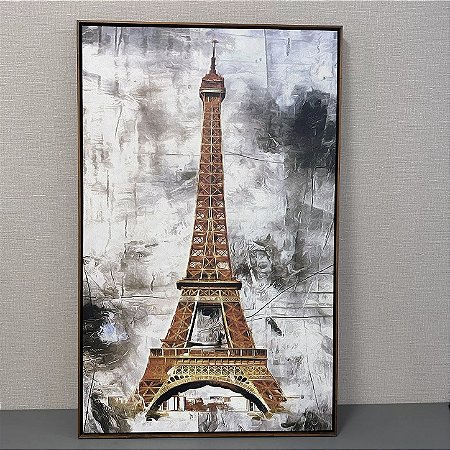QUADRO TELA EM CANVA TORRRE EIFEL 1,20M X 70CM