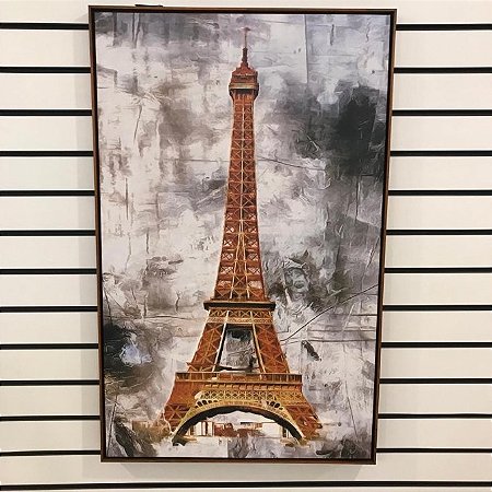 QUADRO TELA EM CANVA TORRRE EIFEL 1,20M X 70CM