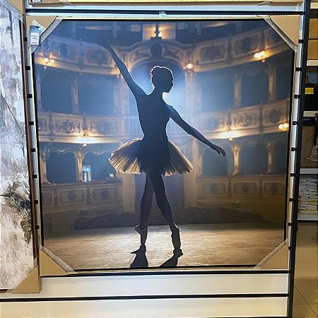 QUADRO TELA EM CANVA BAILARINA 1,00X1,00CM