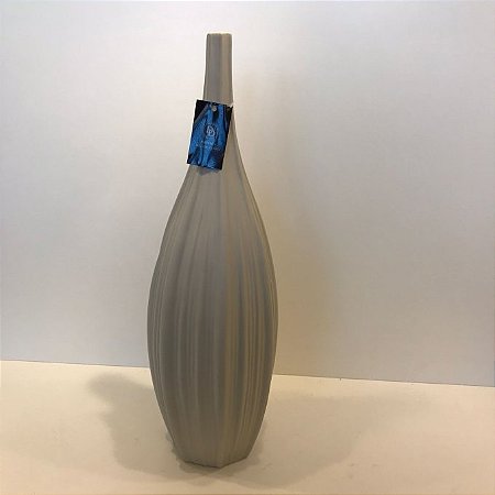 VASO GARRAFA  DE CERAMICA OFF WHITE FOSCO