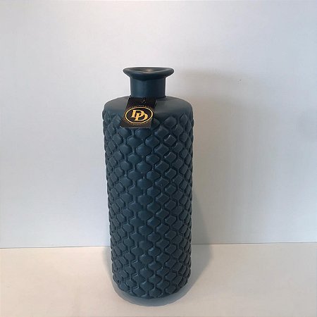 GARRAFA EM CERAMICA AZUL - GRANDE.