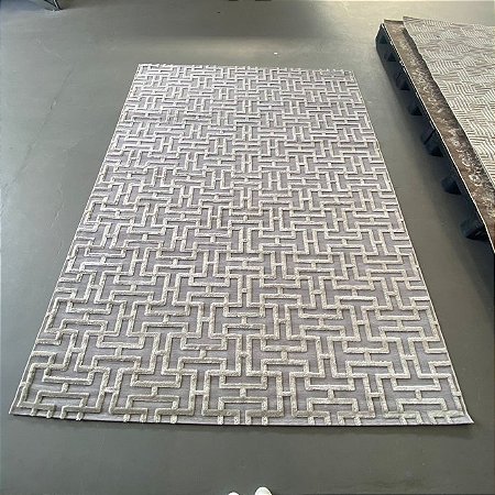 TAPETE SOPHIE 2,40X3,40 DES.03 CINZA