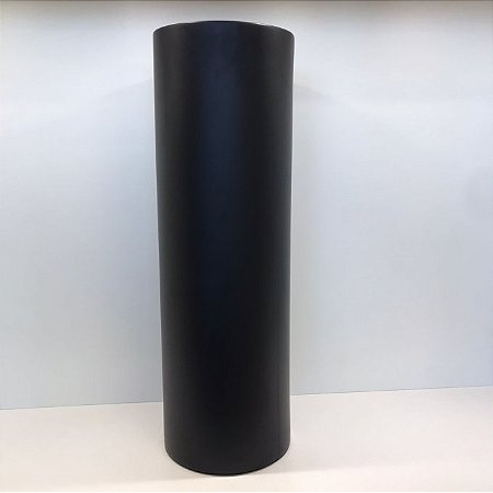 VASO DE CHÃO EM CERAMICA CILINDRO PRETO