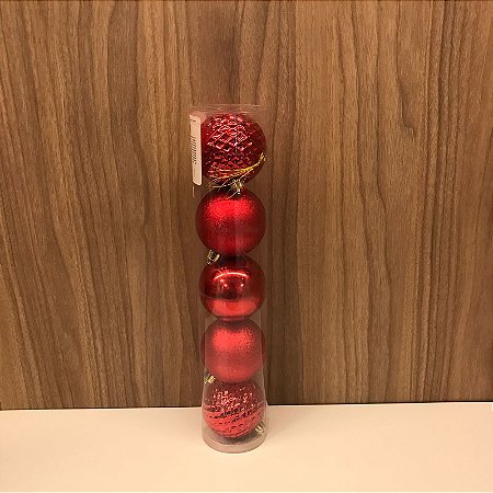 JOGO COM 5 BOLAS VERMELHAS
