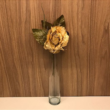 HASTE ROSA DOURADA E PINHA