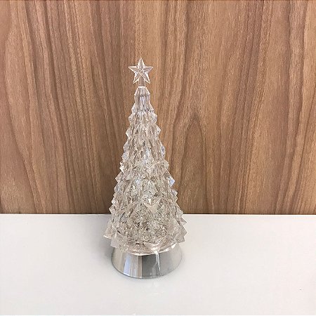 ARVORÉ DECORATIVA DE NATAL LED COM NEVE