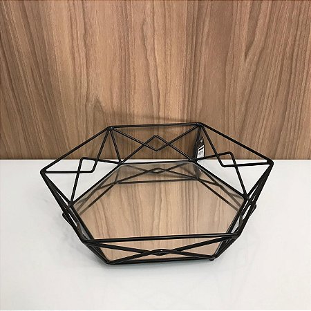 CENTRO DE MESA SOLARIS ARAMADO COM ESPELHO