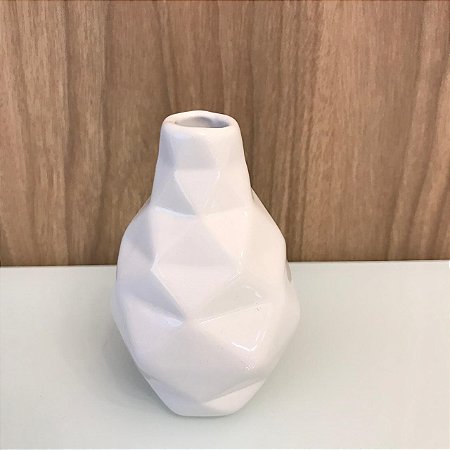 MINI VASINHO BRANCO COM DETALHES