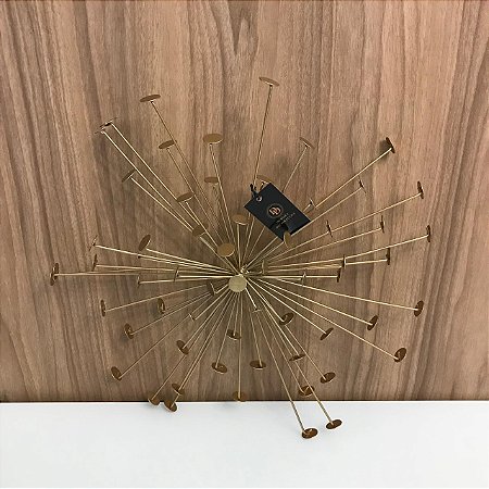 ESCULTURA DE PAREDE TAXINHAS DOURADO