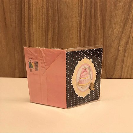 CARTÃO COM ENVELOPE - QUE A ALEGRIA PREENCHA O SEU CORAÇÃO