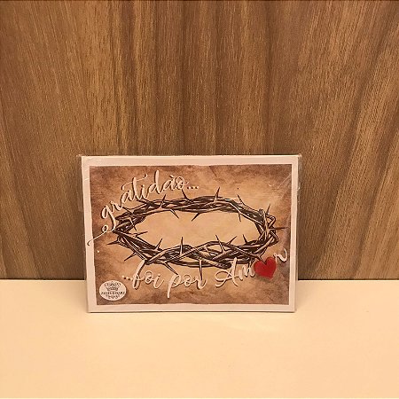 PLAQUINHA IMÃ - GRATIDÃO ... FOI POR AMOR