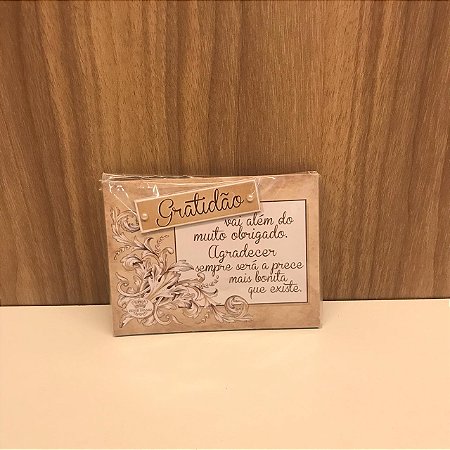 PLAQUINHA  IMÃ - GRATIDÃO