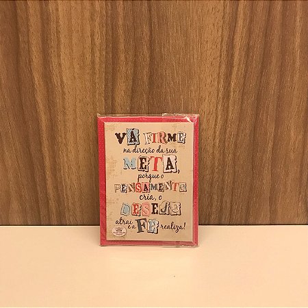 PLAQUINHA IMÃ - VÁ FIRME NA DIREÇÃO...
