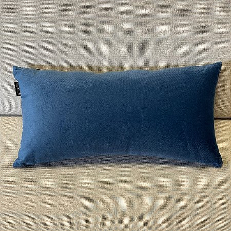 ALMOFADA MINI BAQUETE VELSOFT AZUL LISO