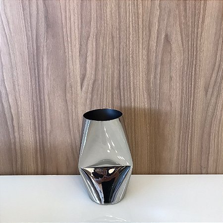 VASO DECOR DE AÇO INOX  PEQUENO
