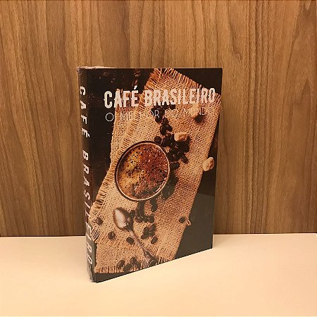 CAIXA LIVRO CAFÉ BRASILEIRO MÉDIA