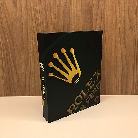 CAIXA LIVRO  ROLEX VERDE MÉDIO