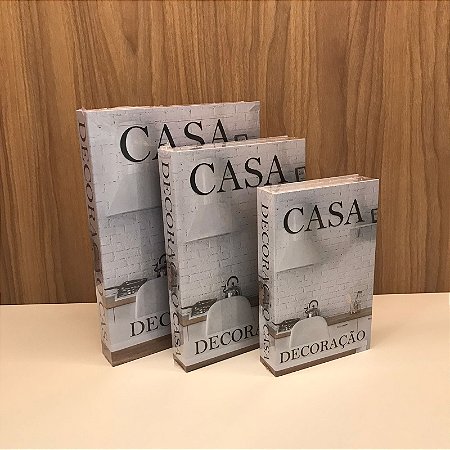 Caixa Livro Casa P e M