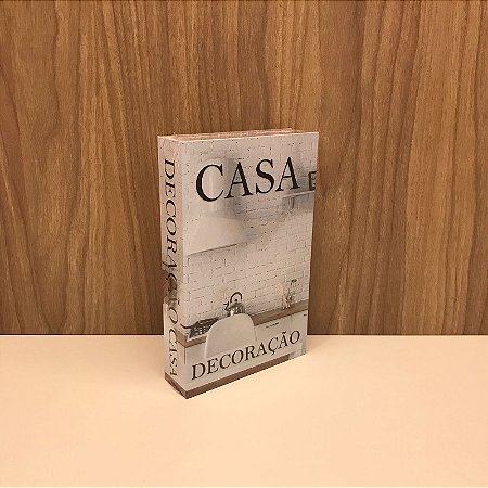 CAIXA LIVRO  DECORAÇÃO CASA PEQUENA