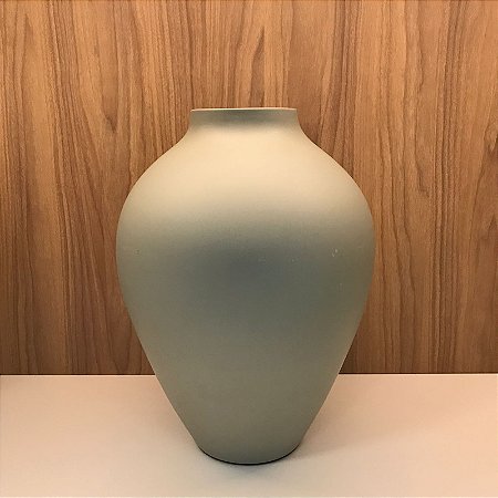 VASO GARRAFÃO VERDE ACINZENTADO  PEQUENO