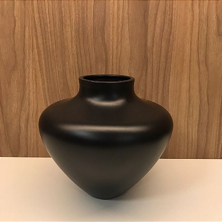 VASO CUIA PRETO FOSCO DE CERAMICA