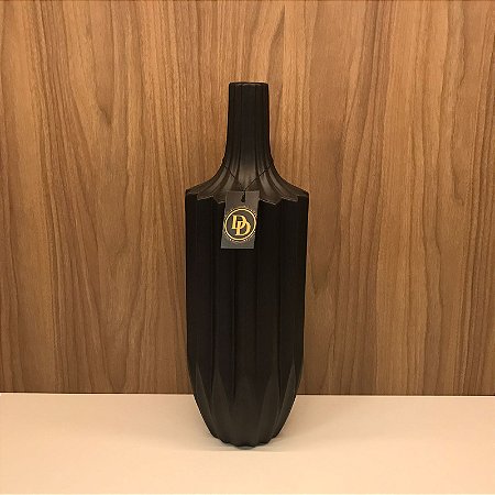 VASO DE CERAMICA PRETO  GRANDE