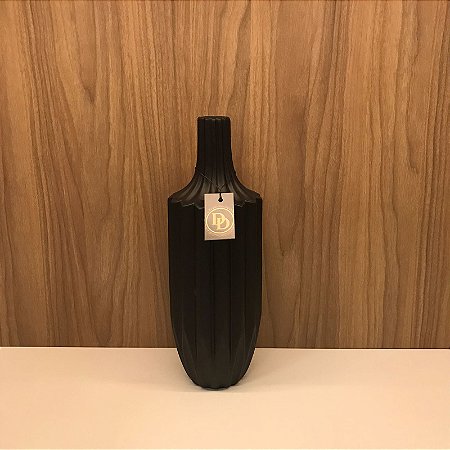 VASO DE CERAMICA PRETO  PEQUENO