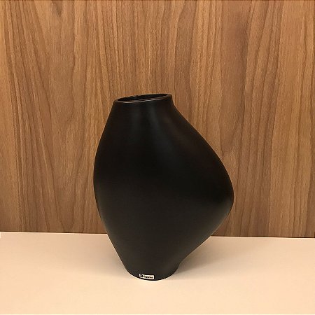 VASO DE CERAMICA PRETO FOSCO