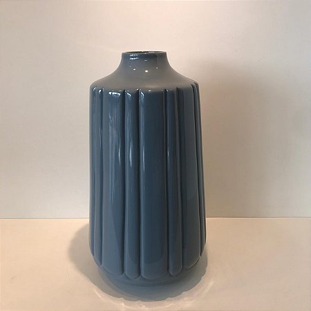 GARRAFA 3 PLISSE AZUL 37X22CM