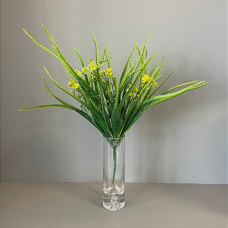 PICK VERDINHO COM FLORZINHAS AMARELAS 44CM